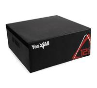Yes4All Soft Plyo Box/Jump Box pliometrico - Scatola Plyo regolabile in schiuma per allenamento di salto, fitness e condizionamento (30,5 cm, nero)