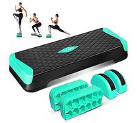 Yes4All Stepper aerobico multifunzionale, gambe extra semirotonde, 10,6 cm regolabile per esercizi di allenamento, passo e bilanciamento