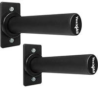 "Yes4All Supporto a Parete per Dischi Pesi, Singolo e Doppio - Adatto a Dischi Pesi Olimpici da 5 cm, Protezione in Gomma"