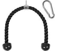 Yes4All Z6BK - Corda per tricipiti, con chiusura a pressione, 91,4 cm, lunghezza corda (nero)