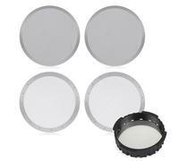 Yesaler Filtro da Caffè in Acciaio Inox 4 Pezzi 2 Tipi Filtro per Caffè Riutilizzabile Schermo per Caffè 61 mm per Macchine da Caffè