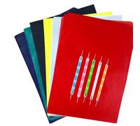 Yesallwas - 100 fogli di carta di trasferimento multicolore in carbonio, formato A4, con pennino per goffratura, idea per legno, carta, tela e altre superfici artistiche