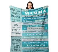Yesbird Regalo Mamma Compleanno, Regalo per la Mamma, Regalo Donna | Regali Compleanno per Mamma da Figlia Figlio, Regalo Festa Della Mamma, Regalo Mamma Natale/San Valentino Copert 150x130CM