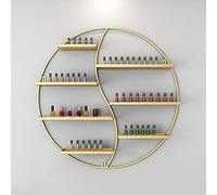 Yesbon Espositore da Parete per scaffale, Mensole per Smalto da Parete Espositori Cosmetici Rossetto Profumo Mensola Muro Essenziali Spa Domestica Negozio Saloni,d'oro,A