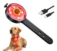 Yesbular Pro Dog Collar Light IPX7 impermeabile, ricaricabile USB-C, 4 colori modalità costanti/lampeggianti, luce LED di sicurezza per animali domestici, fibbia anti-goccia aggiornata e cinghia luci