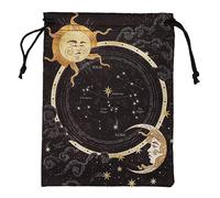 Yeselino Mini gioielli dadi sacchetti di carta sacchetti con coulisse Rune Divinazioni Tarocchi Borsa di flanella Gioco Oracoli Carte Stored Bag Piccola Tarocchi Borsa, Smyb002