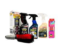 YESHI Ma-fra Kit Trattamento Auto Interno ed Esterno: Regenera Cerchi Trattamento Pulente e decontaminante - Trattamento Tessuti 3in1 - Trattamento 3in1 Plastiche - 7 Panni Microfibra 30x35 cm