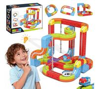 YESHIN Kit treno elettrico Clickrail - Kit di treni magici con difesa della gravità - Layout 3D - Regalo elettrico per bambini