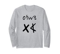 Yeshua Aleph TAV Gesù Primo Ultimo in Ebraico Paleo (Nero) Maglia a Manica
