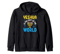 Yeshua è la Luce del Mondo Felpa con Cappuccio