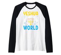 Yeshua è la Luce del Mondo Maglia con Maniche Raglan