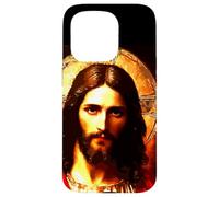 Yeshua Gesù Il Salvatore Ritratto del Messia Arte Custodia per iPhone 15 Pro