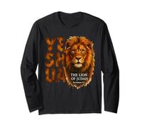 Yeshua Il Leone di Giuda Cristo Cristiano Messianico Culto Maglia a Manica