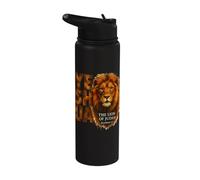 Yeshua Il Leone Di Giuda Cristo Cristiano Messianico Culto Stainless Steel Insulated Water Bottle