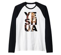 Yeshua Leone di Giuda HaMashiach Maglia con Maniche Raglan
