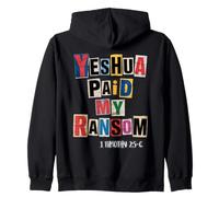 Yeshua Paid My Ransom 1 Timoteo 2:5-6 Felpa con Cappuccio