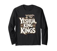 Yeshua Re dei Re con scommessa ebraica aleph Maglia a Manica