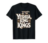 Yeshua Re dei Re con scommessa ebraica aleph Maglietta