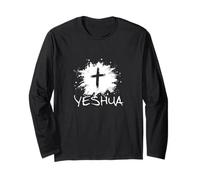 Yeshua - Religioso Ebraico Cristiano Gesù Fede Giuda Vernice Maglia a Manica