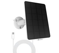 YESKANO Pannello Solare 3W per Telecamera di Sicurezza a Batteria da Esterno, Modulo Solare USB-C, Compatibile con Telecamera di Sorveglianza Ricaricabile DC 5V, Regolabile a 360°, IP66, Cavo da 3m
