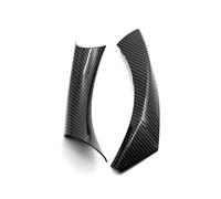 YESKIT 2 Pezzi Set Maniglia Interna Porta Ricambi Auto Maniglia Interna Copertura Maniglia Per Serie 3 E90 E91 318 320 325 328 2004-2012(Black-a left)