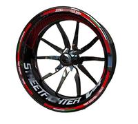 YESKIT Adesivi Decorativi modificati Moto Interno Esterno Ruota Decal Decorativo Rim Adesivo Riflettente per Ducati Streetfighter V4s V4 848 1098(Color:8)