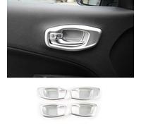 YESKIT Adesivi Decorativi Per Maniglie Interne Delle Portiere Per Jeep Per Compass 2017-2020(Argento)
