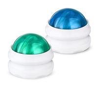 YESMET Palla massaggiante manuale per massaggio muscolare, sollievo dal dolore, per auto-massaggio e rilassamento, per spalle, collo, schiena, piedi, dolori articolari, 2 pezzi (multicolore 2)