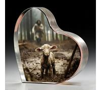 Yesnote Regali cristiani per donne uomini, Gesù e agnello arte con croce, compleanno battesimo religioso regalo di ringraziamento per mamma, sorella, amica, casa, chiesa decorazione