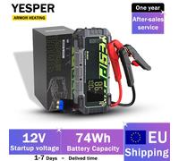 YESPER ARMOR Riscaldamento Avviatore di emergenza per auto portatile 12V Tensione 74Wh Capacità Alimentazione di emergenza per auto Booster LED Avviatore per auto