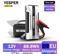 YESPER SPEED 4120 Avviatore di emergenza per auto portatile 12V Tensione 24000mAh Capacità Alimentatore di emergenza per auto Booster LED Car Starte