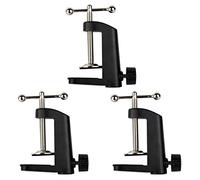 Yessetry 3 morsetti di montaggio da tavolo in metallo resistente per microfono a sospensione a forbice supporto