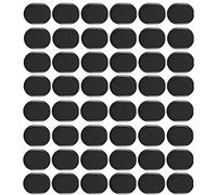 Yessetry 48 cuscinetti ammortizzatori per tamburi in silicone per silenziatori per tamburi morbidi e tamponi per smorzamento del (nero)