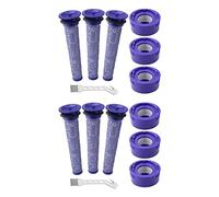 Yessetry Kit di 14 filtri per aspirapolvere V6, V8, , 6 filtri HEPA a colonna, 6 filtri, 2 spazzole per la pulizia