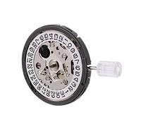 Yessetry Movimento meccanico ad alta precisione NH35/NH35A Data a 3 Ruota Data Bianca 24 Jewels Automatico - Avvolgimento, e nero, white