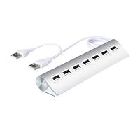 Yessetry Trasmissione di dati efficiente del porto del materiale della lega di alluminio del hub 2.0Hub a sette porte Usb2.0/7 di Usb2.0