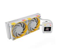 Yeston Zeus XT Liquido Cooler 240mm RGB LCD Schermo, Bianco/Nero