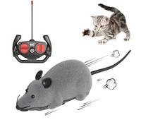 Yestree Giocattolo per topi telecomandati - Mouse senza fili - Giocattolo gigante realistico per Halloween, Natale, compleanno, regalo divertente per gatti e cani