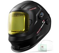 YESWELDER Casco intelligente per saldatura auto-ombreggiante, ampia vista con display digitale interno, True Color 1/1/1/1, memoria e sfumatura ampia 3/4-8/9-14 per MIG/TIG/Stick/Tack/Grind/Cut