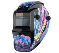 YESWELDER Casco per Saldatura True Color, Maschera per Saldatura Oscuramento Automatico Alimentata Energia Solare, Casco Saldatore 4/9-13 ampia schermatura per ARC MIG TIG