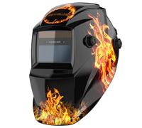 YESWELDER Casco per Saldatura True Color, Maschera per Saldatura Oscuramento Automatico Alimentata Energia Solare, Casco Saldatore 4/9-13 ampia schermatura per ARC MIG TIG