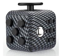 Yetech Cubo Antistress Nero, Ansia Relief Giocattoli con 6 Diverse funzioni, Fidget Toy Giocattolo con Le Dita, Regalo per Adulti Bambini Adolescenti