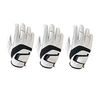 YETGFBH Guanto Golf, Guanti Da Golf Uomo Guanti Da Golf Antiscivolo Uomo Lasciato La Pelle Destra In A Tutto Meteorologica Grove Traspirante(Wear on RH 3Pcs,M)