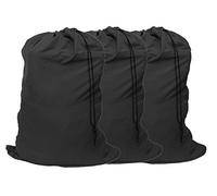 YETHAN Confezione da 3 sacchetti per biancheria extra large, neri, da viaggio con chiusura a coulisse, 76,2 x 101,6 cm, per abitanti di college, dormitori e appartamenti.