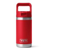 YETI Rambler Jr Kids Bottle, Vacuum Insulated Stainless Steel Bottle with Straw Cap, Rescue Red, 12 oz (354 ml)