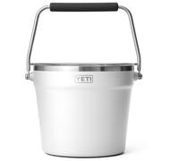 YETI Rambler - Secchio per bevande a doppia parete, isolamento sottovuoto, con coperchio, colore: bianco