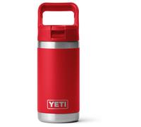 YETI Rambler Jr Kids Bottle, Vacuum Insulated Stainless Steel Bottle with Straw Cap, Rescue Red, 12 oz (354 ml)