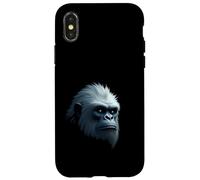 Yeti Face Creatura Neve Montagna Leggende Arte Custodia per iPhone X/XS
