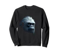 Yeti Face Creatura Neve Montagna Leggende Arte Felpa