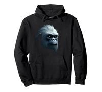 Yeti Face Creatura Neve Montagna Leggende Arte Felpa con Cappuccio